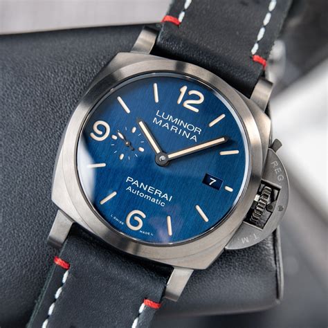 review panerai 312|panerai luminor marina blue dial.